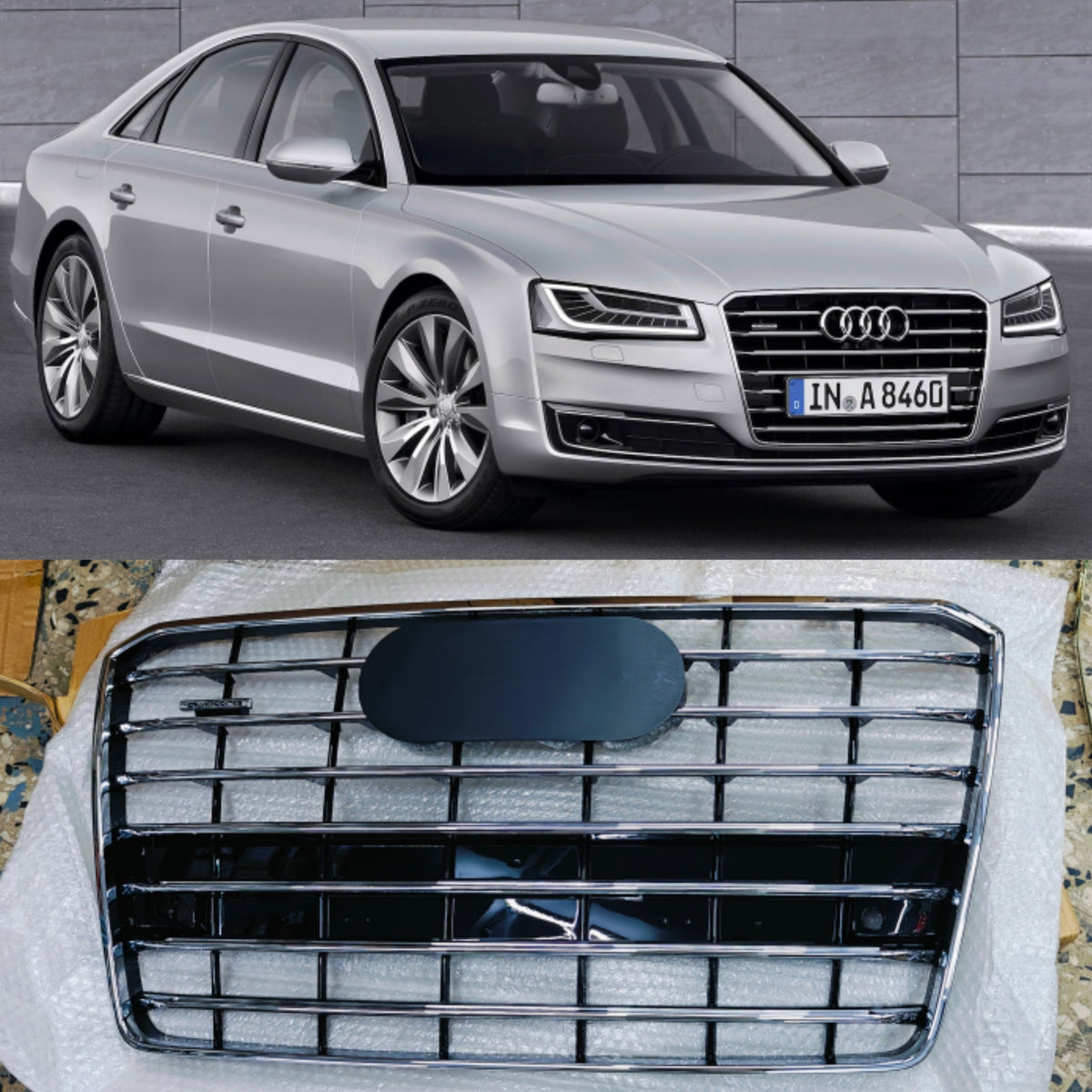 Show Grill 4H0853651AB 4H0853651ABT94 Compatible With AUDI A8  (2015-2018) Tag No.113