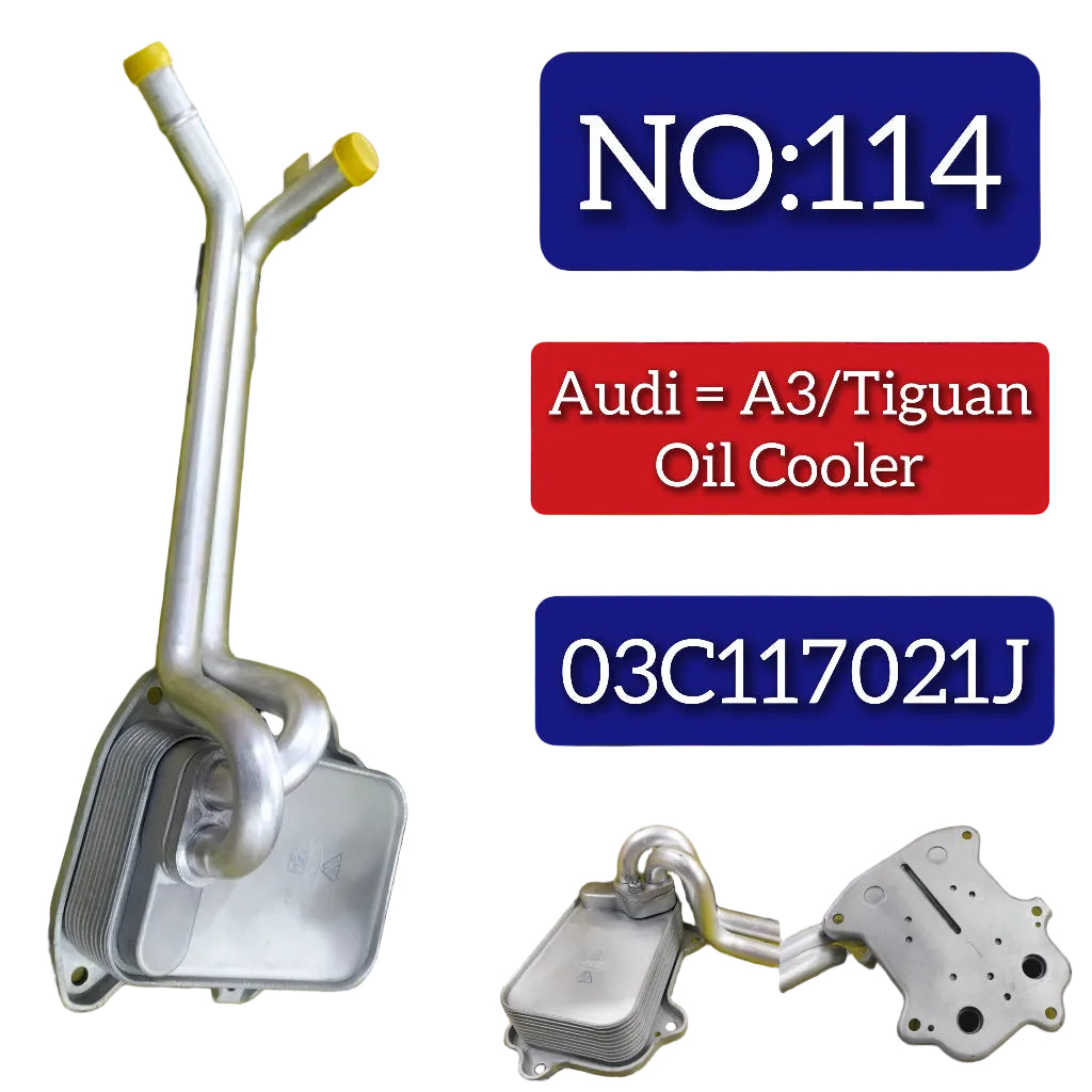 Oil Cooler c03C117021E 03C117021D Compatible With VW JETTA IV (162, 163, AV3, AV2) Tag-O-114