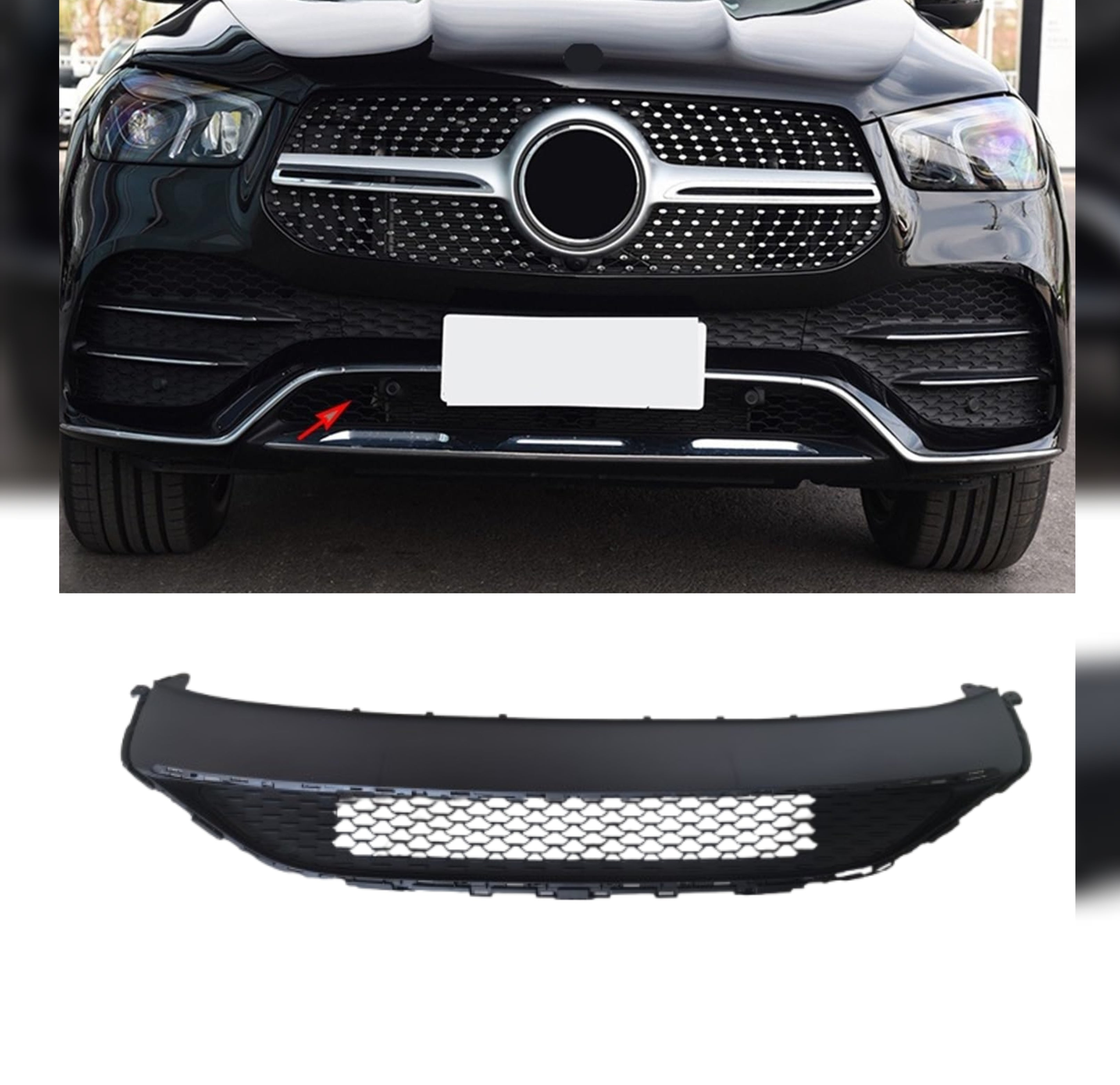 Front Bumper Lower Grill A1678859610 Compatible With Mercedes Benz 167 GLE (2020-2025) Tag No.117