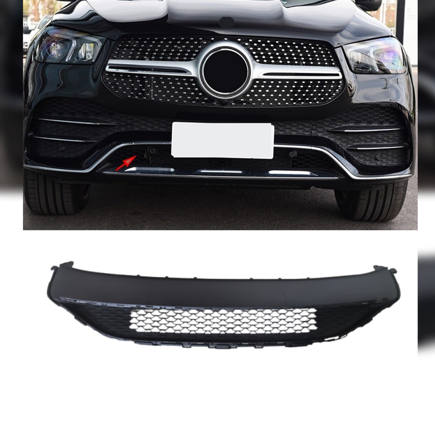 Front Bumper Lower Grill A1678859610 1678859610 Compatible With Mercedes Benz 167 GLE (2020-2025) Tag No.117