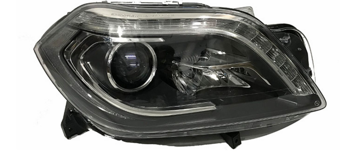 Complete Headlight Headlamp Assy Left A1668203459 & Right A1668203559 (Without Blaster) Compatible With MERCEDES-BENZ 166 GL (2012-2015) Tag No.117