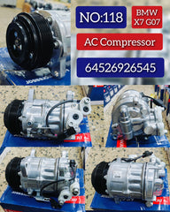 AC Compressor 64526926545 & 64527945819 & 64527945863 & 64529375057 & 64529890655 Compatible With BMW & 5 (G30, F90) & 6 Gran Turismo (G32) & X5 Van (G05) & X6 (G06, F96) & X7 (G07) Tag.118