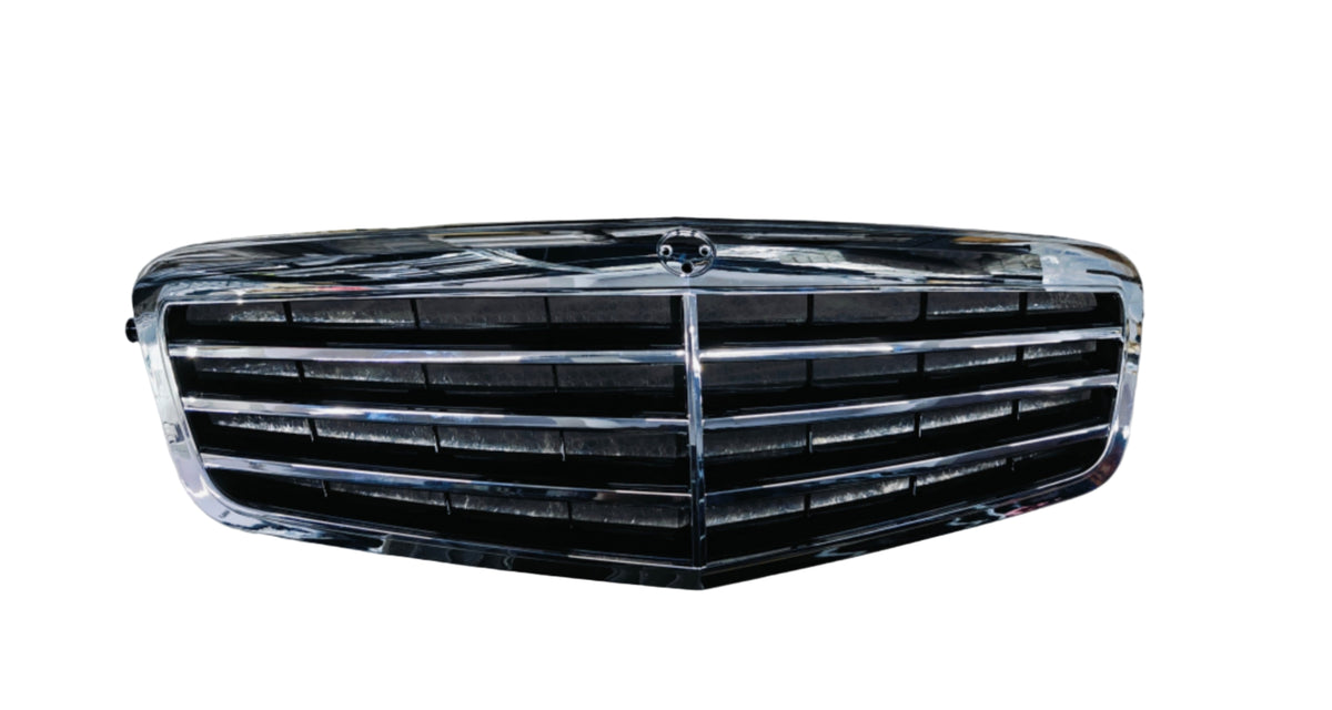 Show Grill Compatible With Mercedes Benz E-CLASS  3 Lines  W212 T-1 2128800583 , & 2128801083 Tag 11