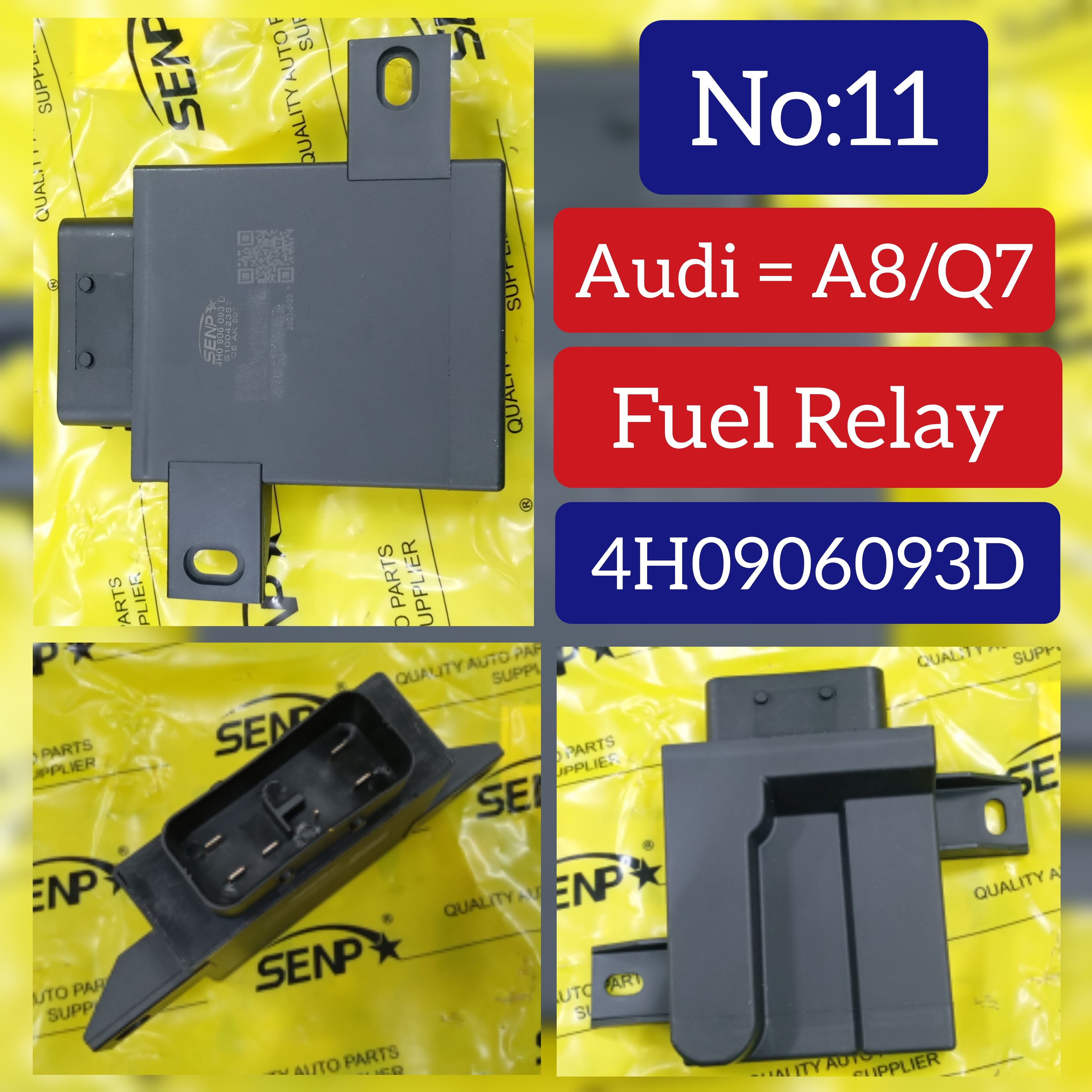 Fuel Pump Control Module 4H0906093 4H0906093C 4H0906093D 4H0906093G Compatible with UDI A8 D4 (4H2, 4H8, 4HC, 4HL) | A8 / S8 | A8L & Q7 (4LB) Tag No:11