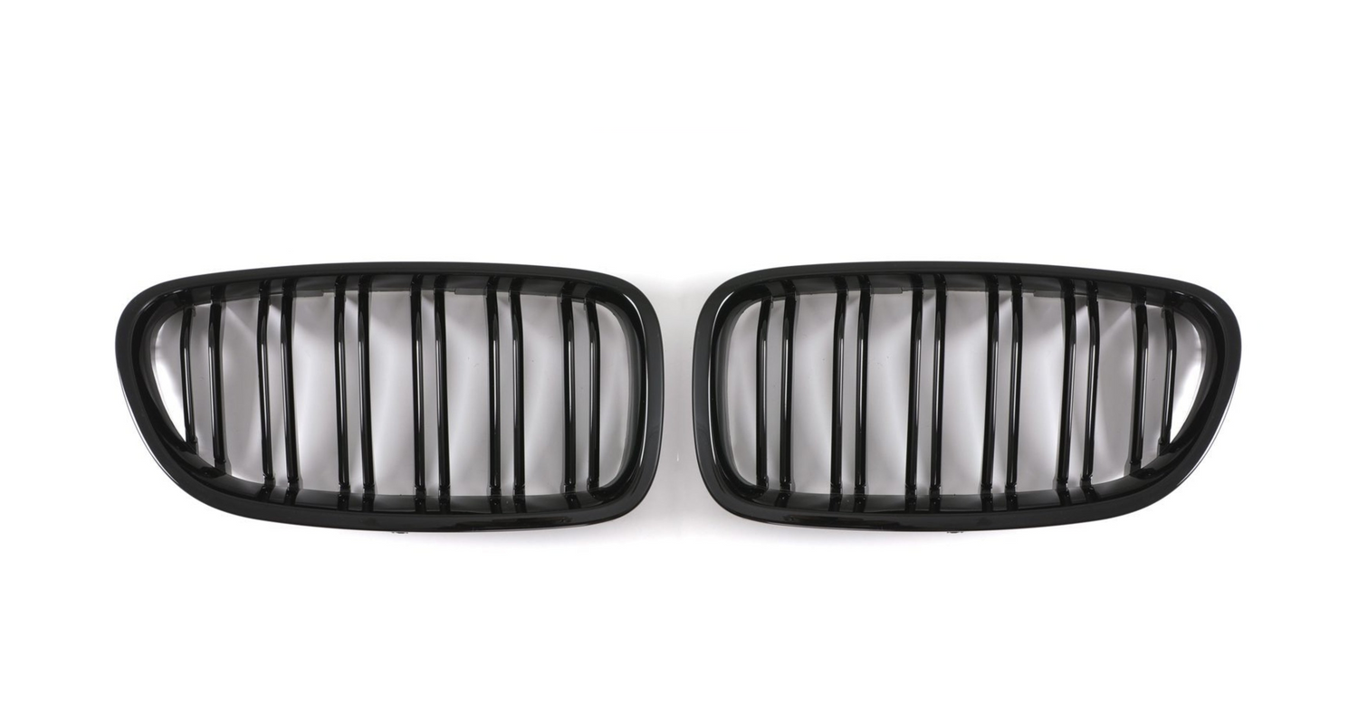 Glossy Black Show Grill Compatible With BMW 5 Series F10 (2010-2016)