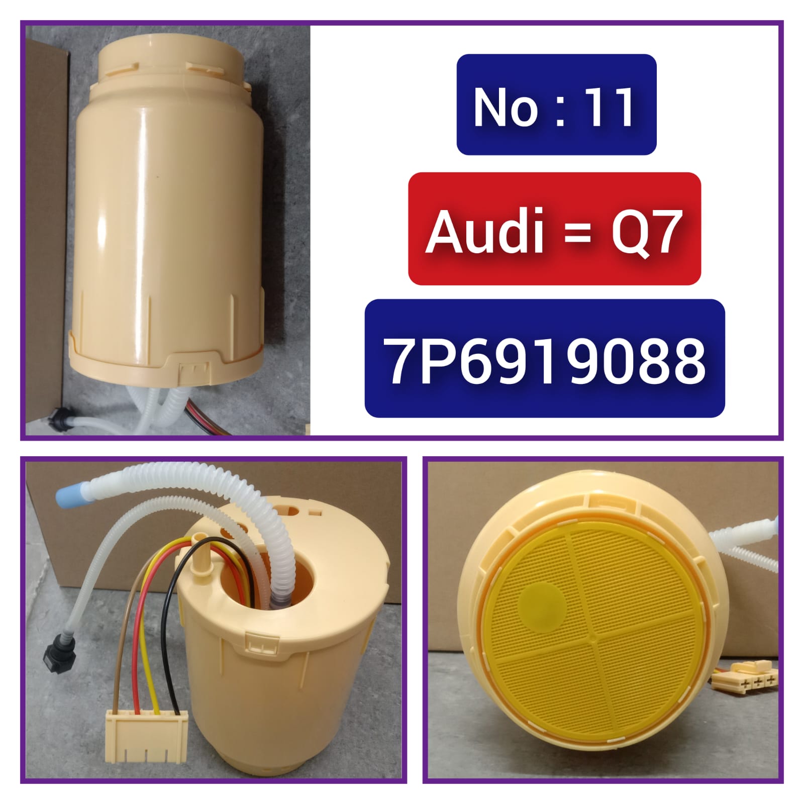Fuel Pump 7P6919088B Compatible With AUDI Q7 (4LB) Tag No. 11
