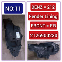 Front Right Fender Liner 2126900230 A2126900230 Compatible With MERCEDES-BENZ E-CLASS W212 Tag-FEM-11