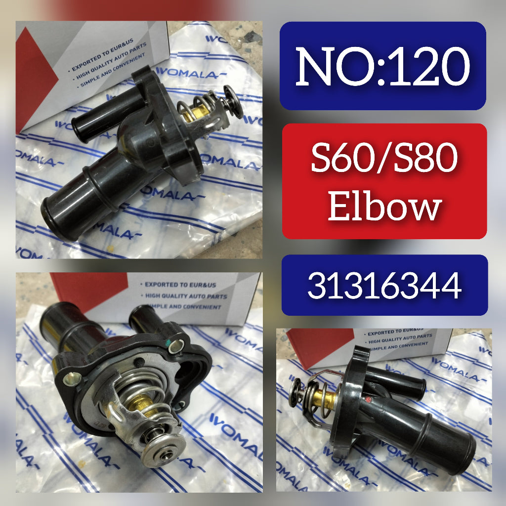 Engine Thermostat  31316344 Compatible With VOLVO S60/S80 Tag No.120