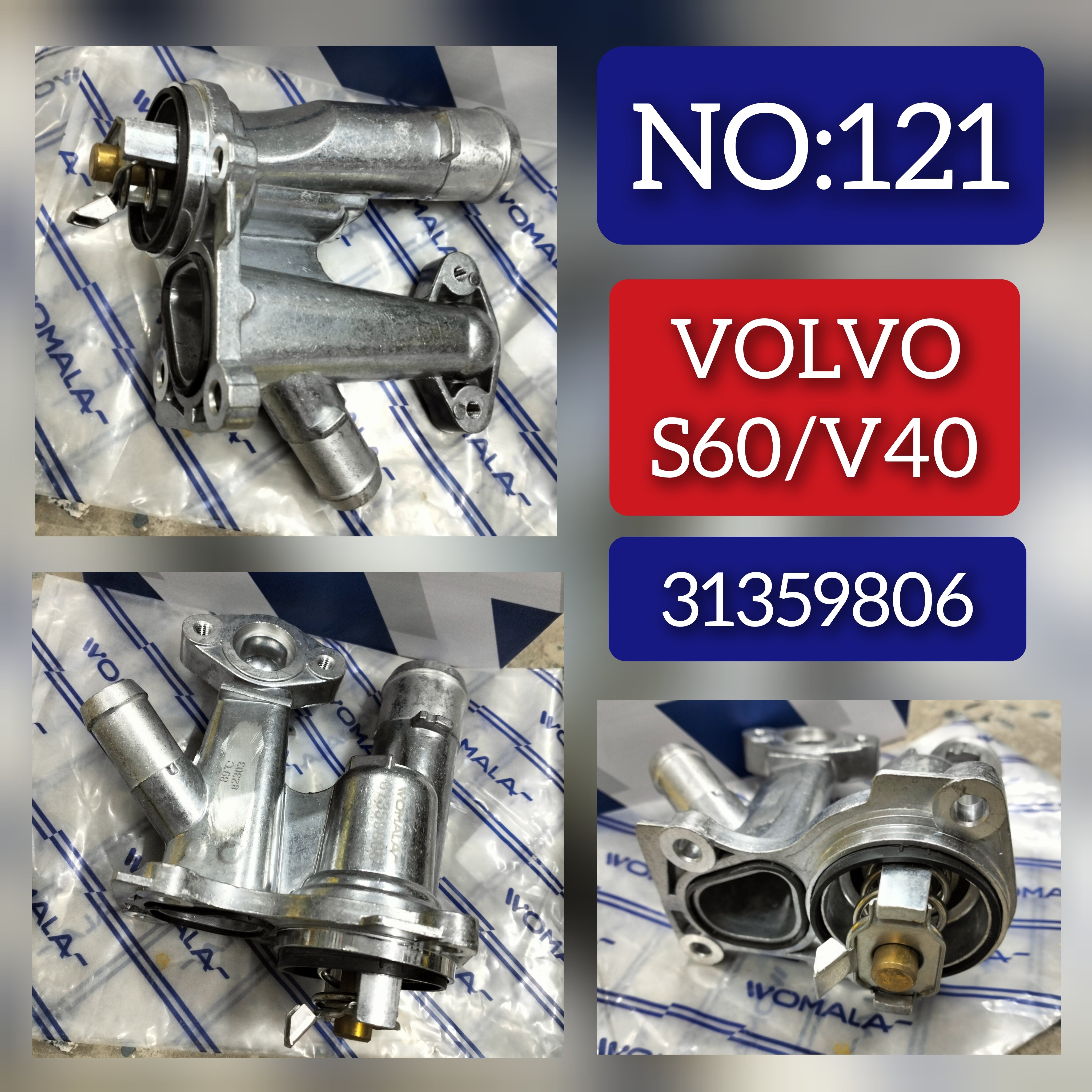 Thermostat Housing 31359806 31339237 Compatible With VOLVO V40 Hatchback (525) Tag No.121