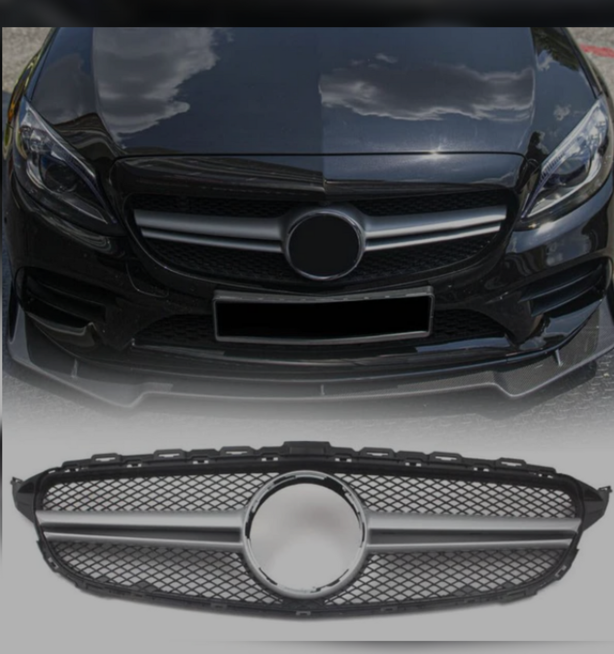 Show Grill Compatible With Mercedes Benz C-Class W205 (2014-2019) Tag 64