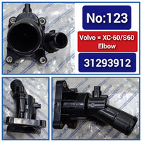 Thermostat housing 31293912 Compatible With VOLVO S60 II (134) Tag No.123