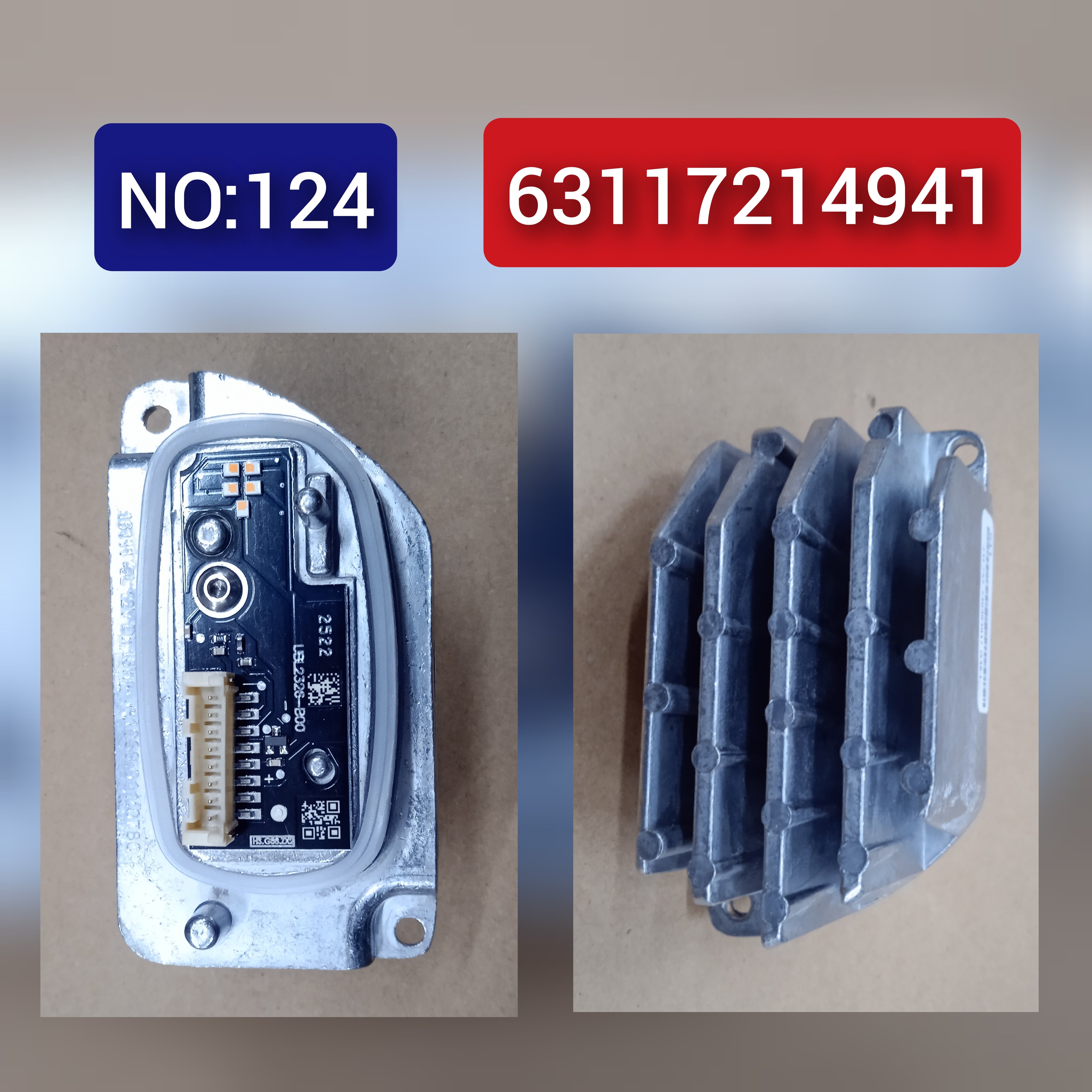 LED Module Turn Signal Light Left Headlight Control Unit 63117214941 For BMW 5 Series G30 & 6 Gran Turismo G32 Tag-BL-124
