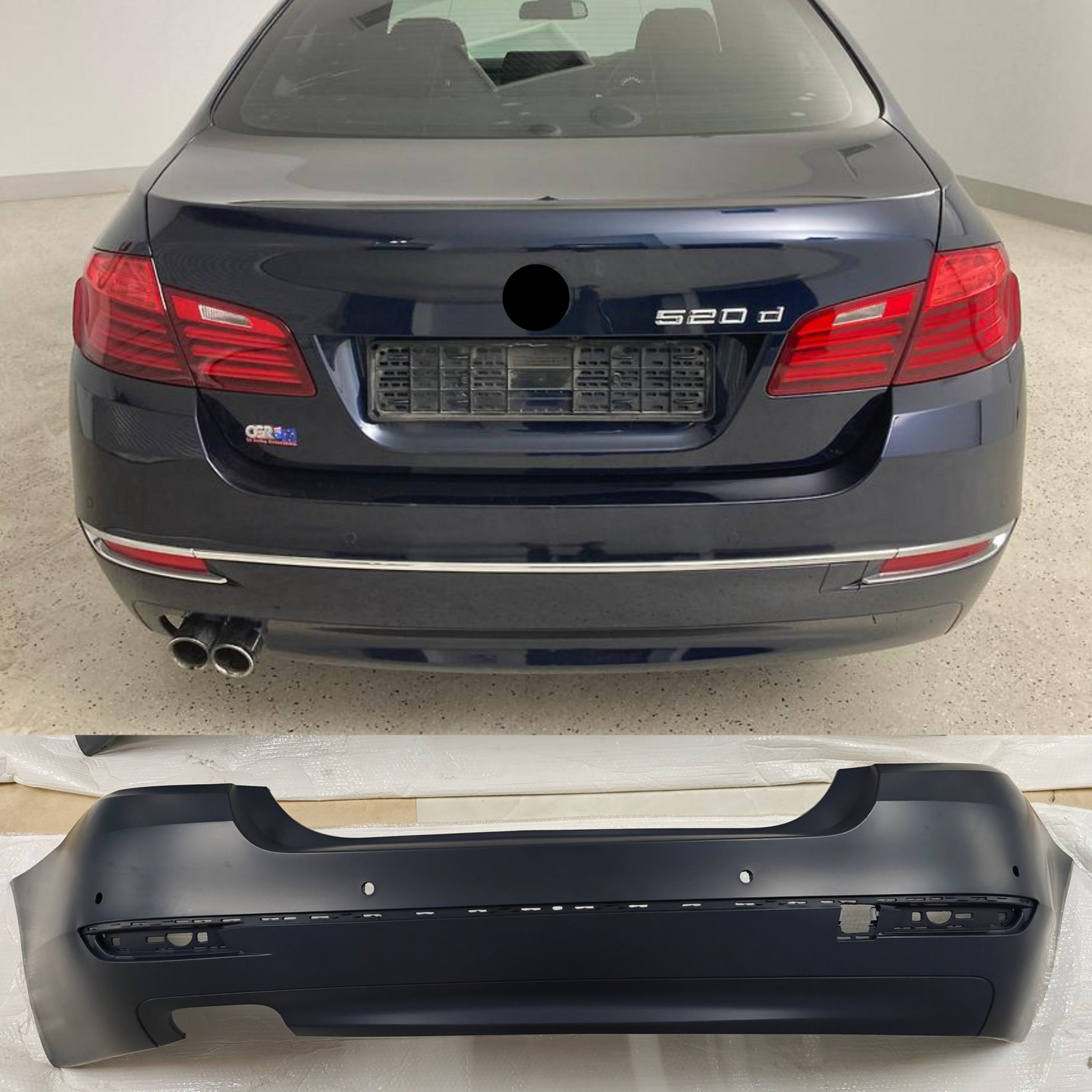 Complete Rear Bumper 51127332773 Compatible With BMW 5 Series (F10) (2014-2017) Tag No.124
