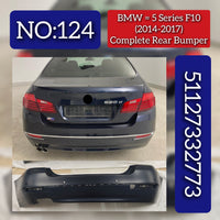 Complete Rear Bumper 51127332773 Compatible With BMW 5 Series (F10) (2014-2017) Tag No.124