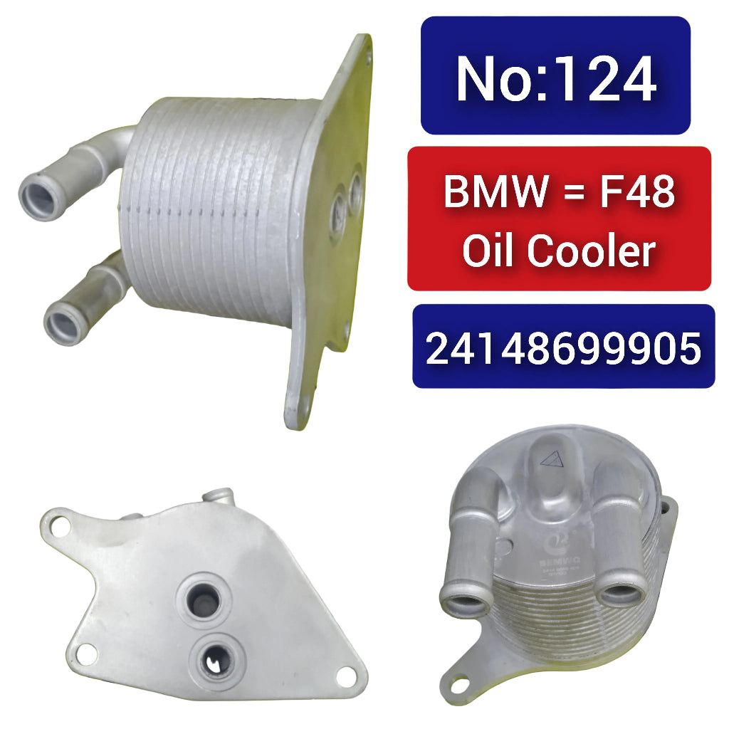 Oil Cooler 24148699905 Compatible With  BMW 2 Gran Coupe (F44) & X1 (F48) &  MINI (F56) | MINI / COOPER & MINI CLUBMAN (F54) & MINI COUNTRYMAN (F60) Tag No.124