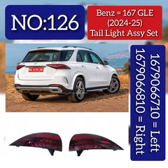 Tail Light Assy Left 1679066710 & Right 1679066810 Compatible With Mercedes Benz GLE/GLS-Class (W167) (2024-2025) Tag No.126