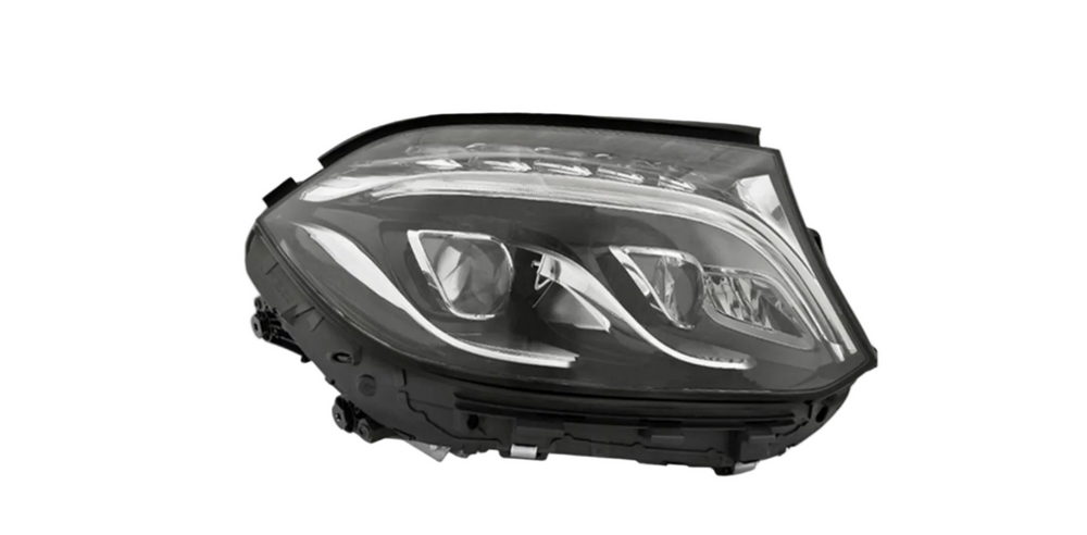 Complete Headlight Assy Set (Without Blaster) Left 1668202300 & Right 1668202400 Compatible With Mercedes Benz W166 (2015-2019) Tag No.127