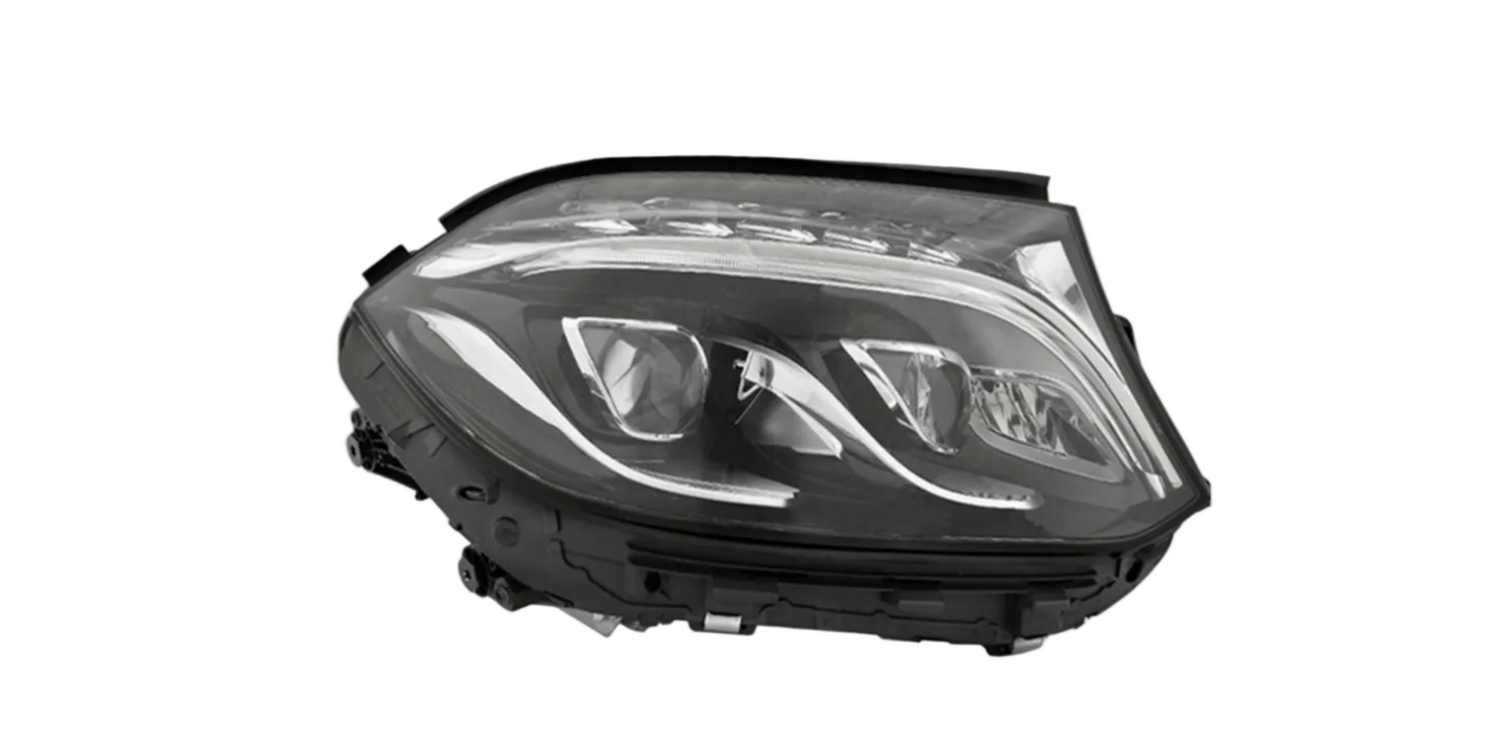 Complete Headlight Assy Set (Without Blaster) Left 1668202300 & Right 1668202400 Compatible With Mercedes Benz W166 (2015-2019) Tag No.127