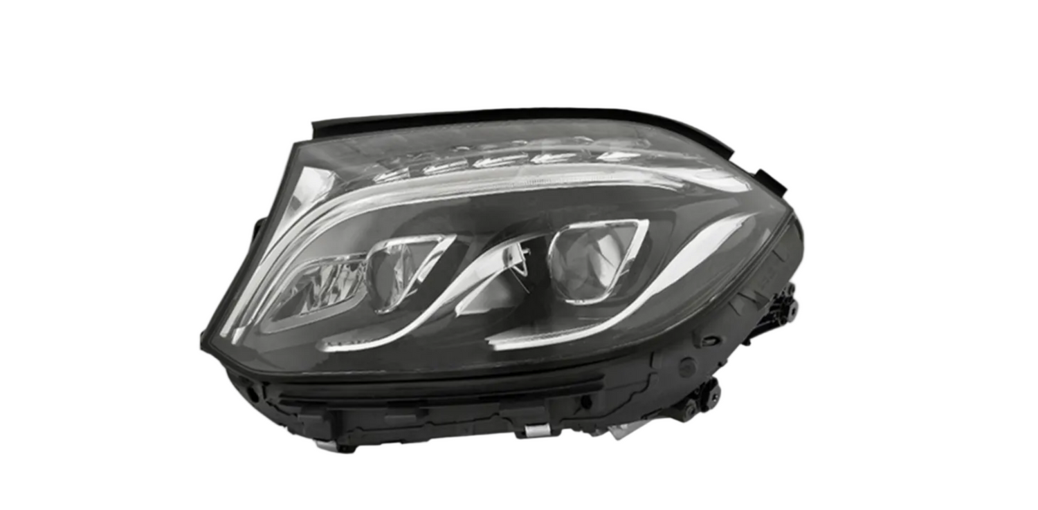 Complete Headlight Assy Set (Without Blaster) Left 1668202300 & Right 1668202400 Compatible With Mercedes Benz W166 (2015-2019) Tag No.127