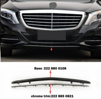 Front Bumper Chrome With Back Bracket 2228850821 Compatible With Mercedes-Benz S-Class (W222) Tag No.129