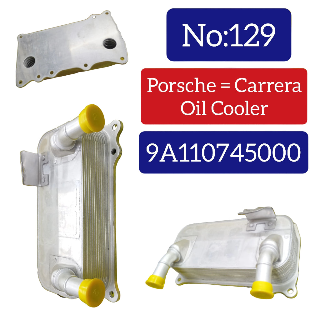 Oil Cooler 9A110745000 Compatible With PORSCHE 911 (997) & 911 Convertible (997) & 911 Targa (997) Tag No.129