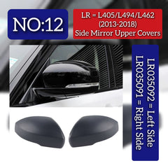 Side Mirror Upper Covers Right LR035091 & Left LR035092 Compatible With Land Rover Range Rover Vogue - L405 (2013-2018) Tag No. 12