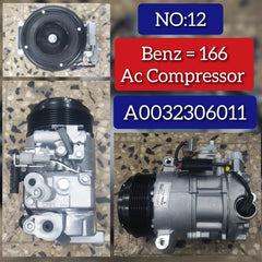 AC Compressor A0032306011  Compatible With MERCEDES-BENZ GL-CLASS (X166) & GLE (W166) & GLS (X166)