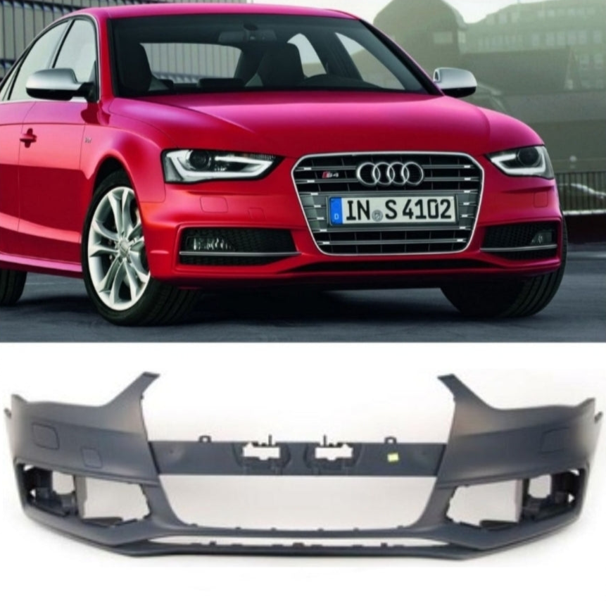 Complete Front Bumper 8K0807065F 8K0807065FGRU Compatible With AUDI A4 B8 (8K2) | A4 / S4 (2012-2015) Tag No.12
