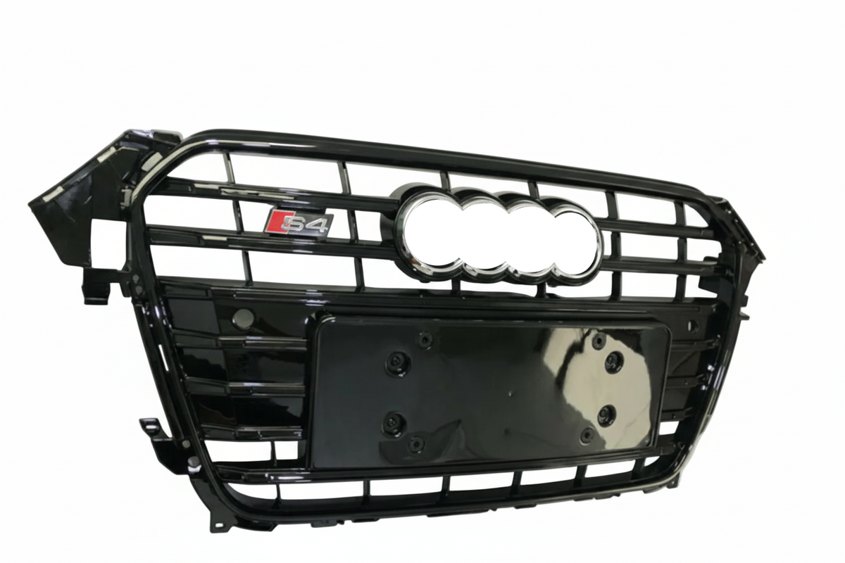 Show Grill Compatible With Audi A4 B8 Facelift (2013-16) Original Shiny Silver Chrome Tag 12
