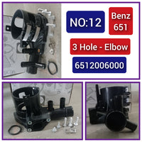 Coolant Inlet Connection 6512006000 6512001656 6512003900 A6512000456 A6512001056 For MERCEDES-BENZ M-CLASS W166 Tag-E-12