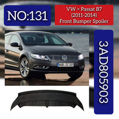 Front Bumper Spolier 3AD805903 Compatible With Volkswagen  PASSAT B7 (362) Tag No.131