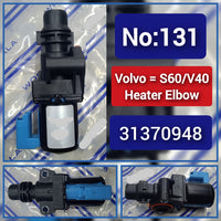 Water Control Valves 31370948 BM5Z8C605A BM5Z8C605BD BM5Z8C605C Compatible With VOLVO S60/V40 Tag No.131