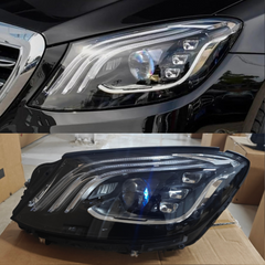 Complete Headlight Assembly (LED Performance) Left A2229068704 & Right A2229068804 Compatible With Mercedes Benz S-Class (W222) (2018-2020) Tag No.132