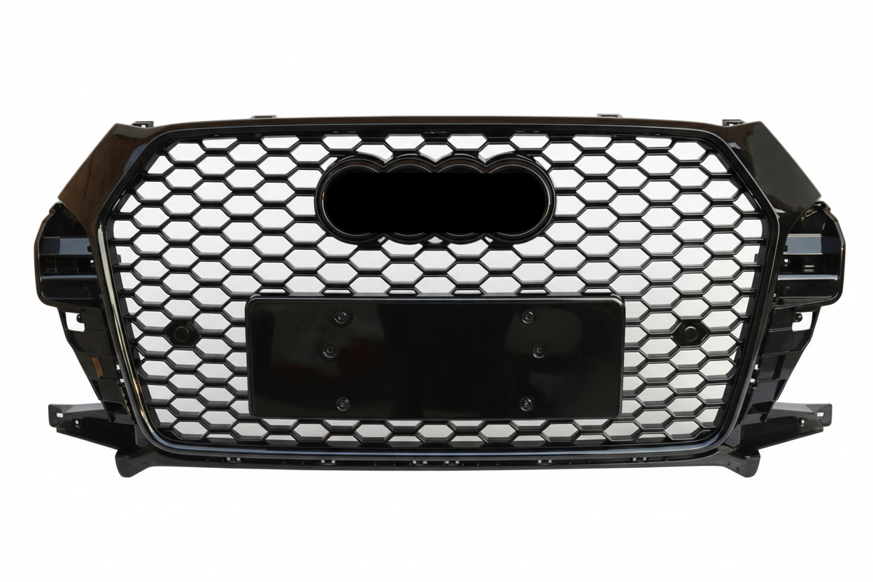 RSQ3 Full Black Honeycomb Show Grill Compatible With Audi Q3(2016-2018) Tag No.132