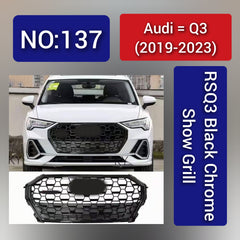 Audi Q3(2019-23) RSQ3 Black Chrome Show Grill