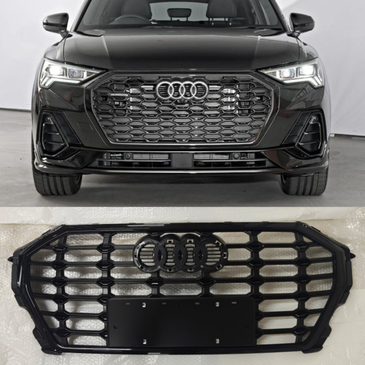 S-Line Black Show Grill 83G853651BCKA Compatible With Audi Q3 83 (2020-2024) Tag No.138