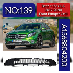 Front Bumper Grill 1568804200 Compatible With Mercedes-Benz GLA-CLASS W156 (2017-2020) Tag No.139