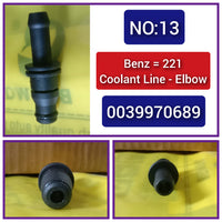 Coolant Breather Pipe Connector 0039970689 For MERCEDES-BENZ S-CLASS W221 Tag-E-13