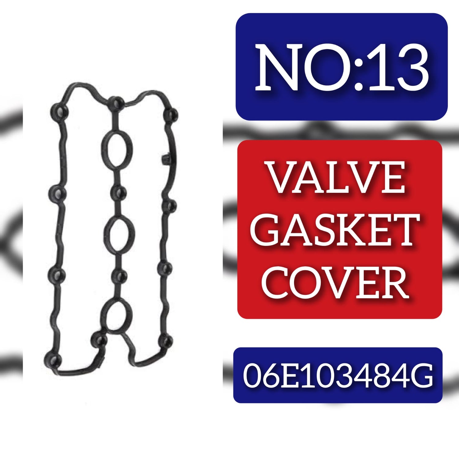 Tappet Cover Packing (Engine Valve Cover Gasket) 06E103484G Compatible With AUDI A4 B8 (8K2) | A4 / S4