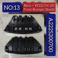 Front Bumper Shield 2225200700 Compatible With Mercedes Benz W222 (2014-20) Tag No.13
