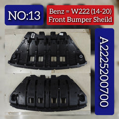Front Bumper Shield 2225200700 Compatible With Mercedes Benz W222 (2014-20) Tag No.13