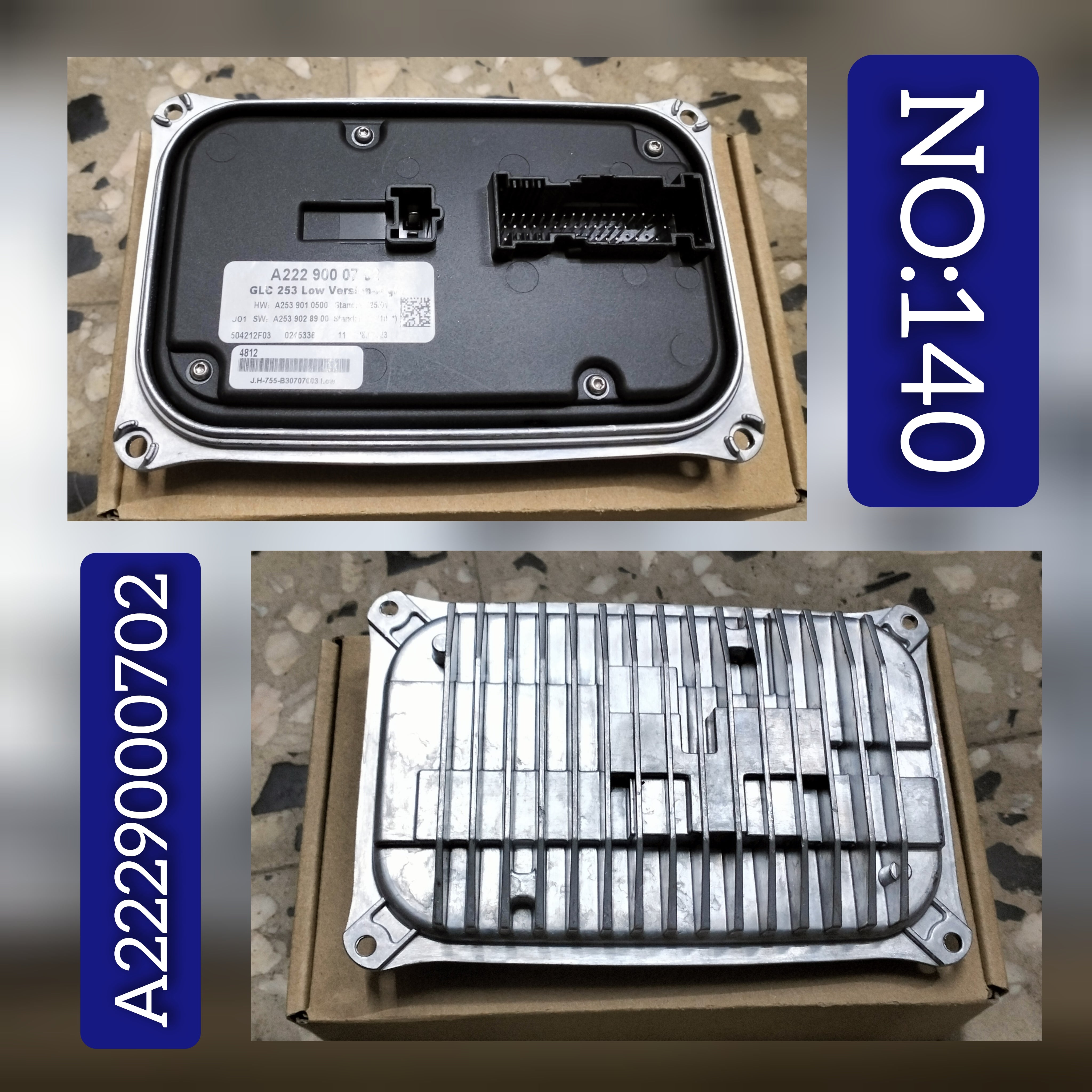 Left Side LED Headlight Control Module A2229000702 & A2229004812 Compatible With MERCEDES-BENZ GLC (X253) Tag No.140