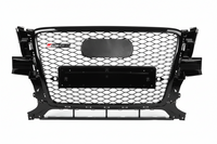 RSQ5 Full Black Honeycomb Show Grill Compatible With Audi Q5 (2008-2011) RSQ5 Black Chrome Tag No.141