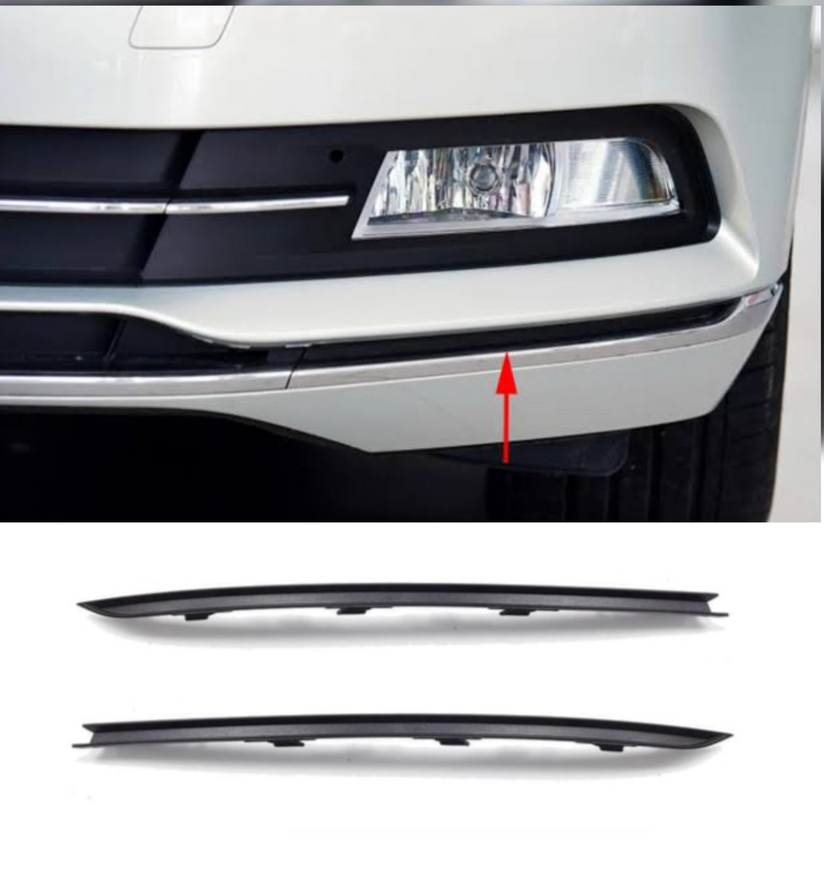 Fog Lamp Cover Left 3G0854321 & Right 3G0854322 Compatible With VW PASSAT B8 (2015-2019) No.142