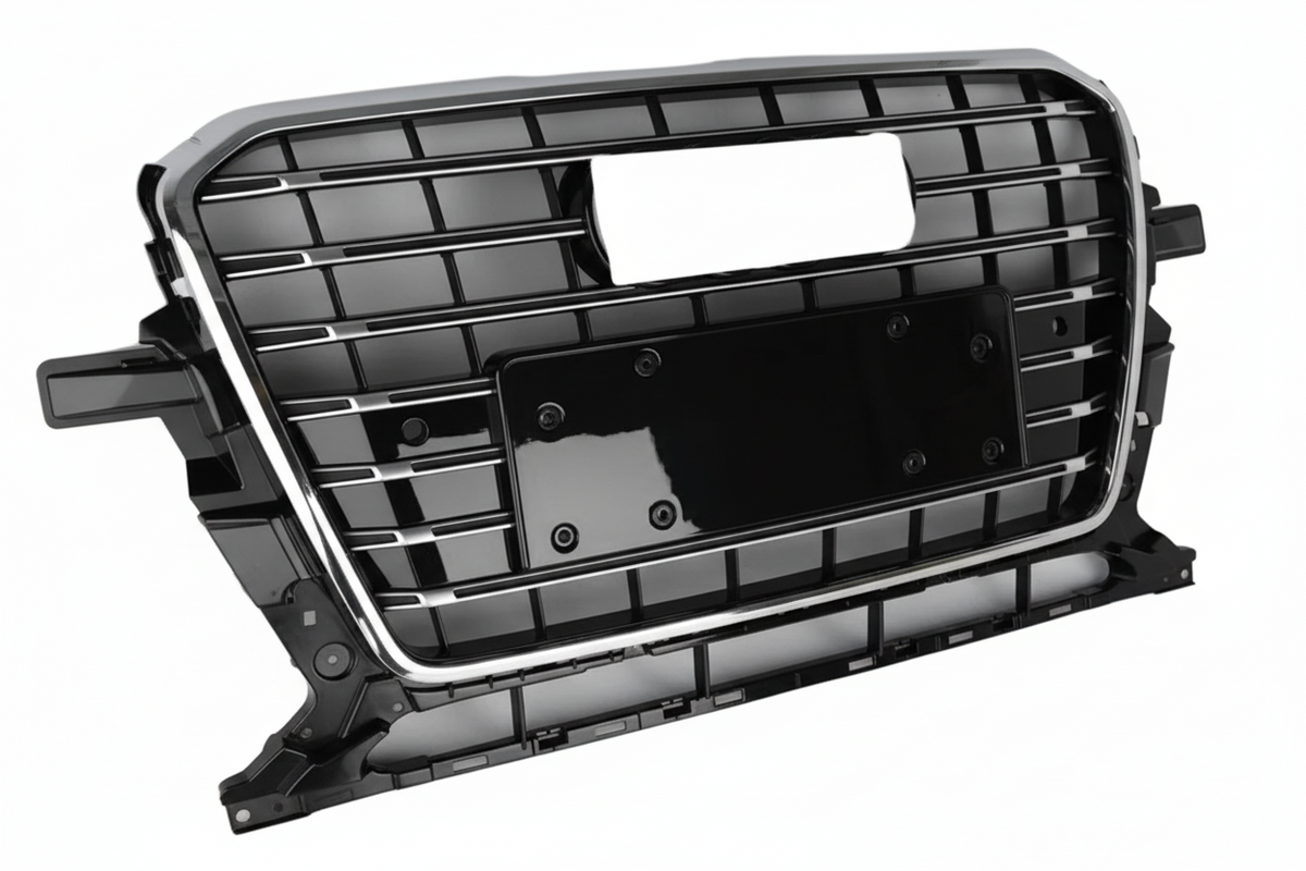 Show Grill Compatible With  Audi Q5 (2013-2017) AMG Silver Chrome Tag No.147