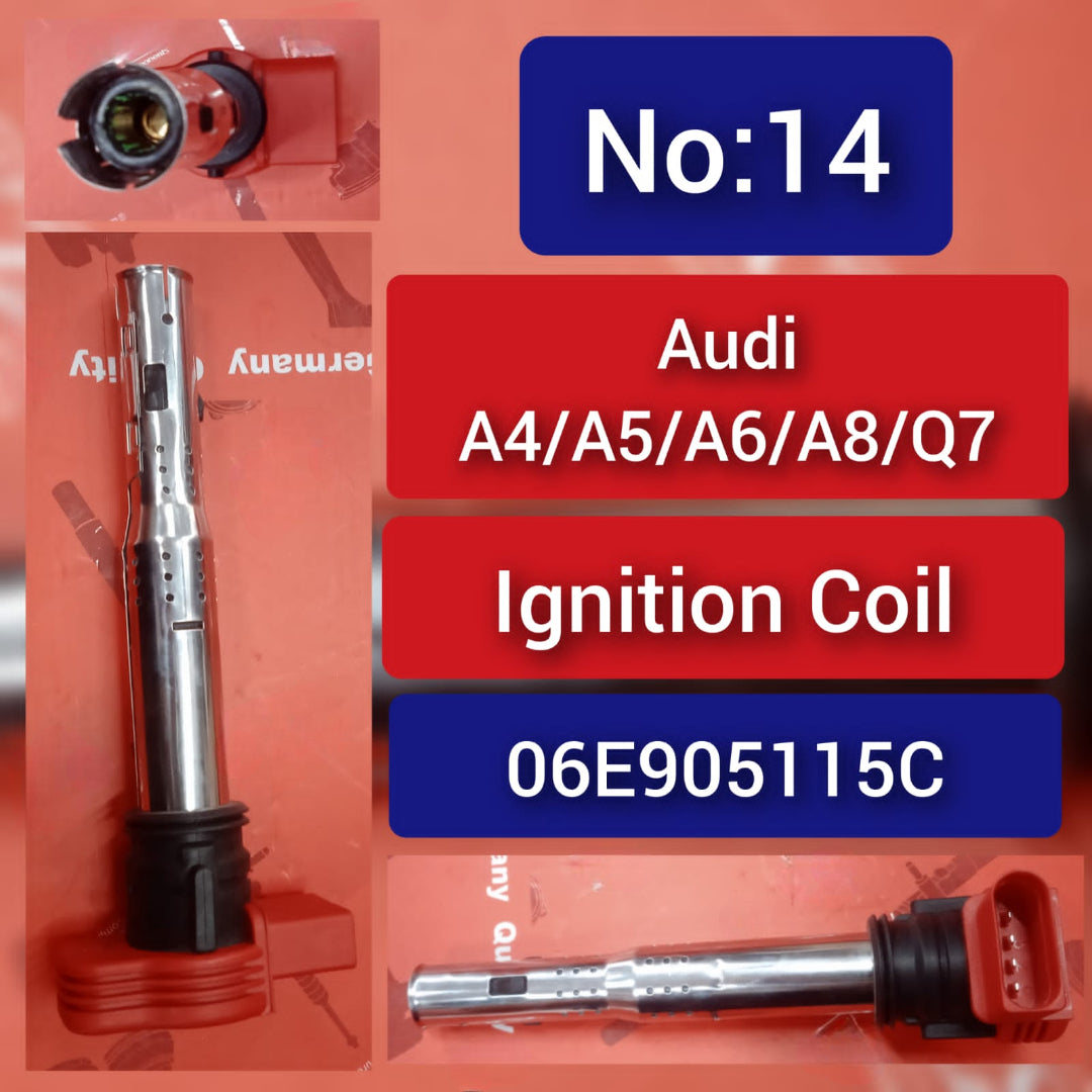 Ignition Coil 06E905115B 06E905115C Compatible With AUDI A4 A5 A6 A8 Q7 R8 & PORSCHE CAYENNE (92A) &  PANAMERA (970)