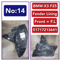 Front Left Fender Liner 51717213641 Compatible With BMW X3 F25 (2010-2017) Tag-FE-14