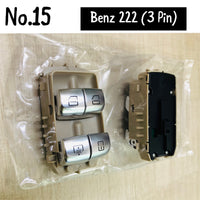 Mercedes-Benz S-CLASS W222 & E-CLASS W213 3 Pin Window Biege Switch Compatible with 213/222 2229051505 Tag-SW-15
