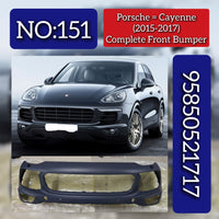 Complete Front Bumper 95850521717 Compatible With Porsche Cayenne (2015-2017) Tag No.151