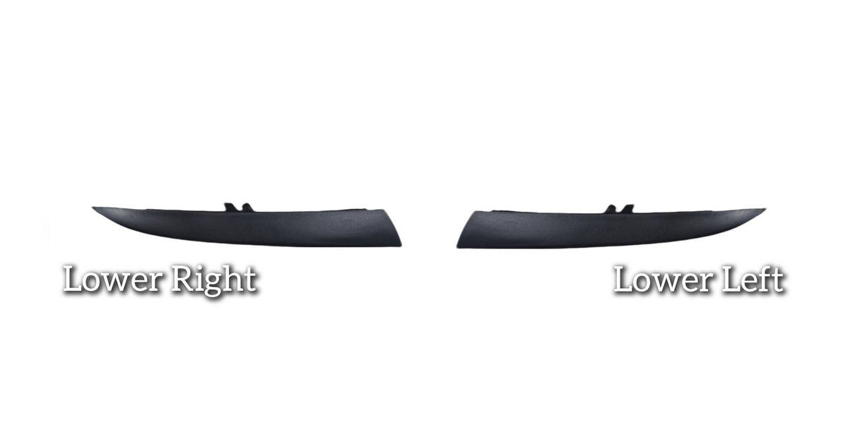 Fog Lamp Upper Chrome Left 95850568510 & Right 95850568610 & Lower Chrome Left 95850587710 & Right 95850587810 Compatible With Porsche Cayenne (2011-2014) Tag No.152